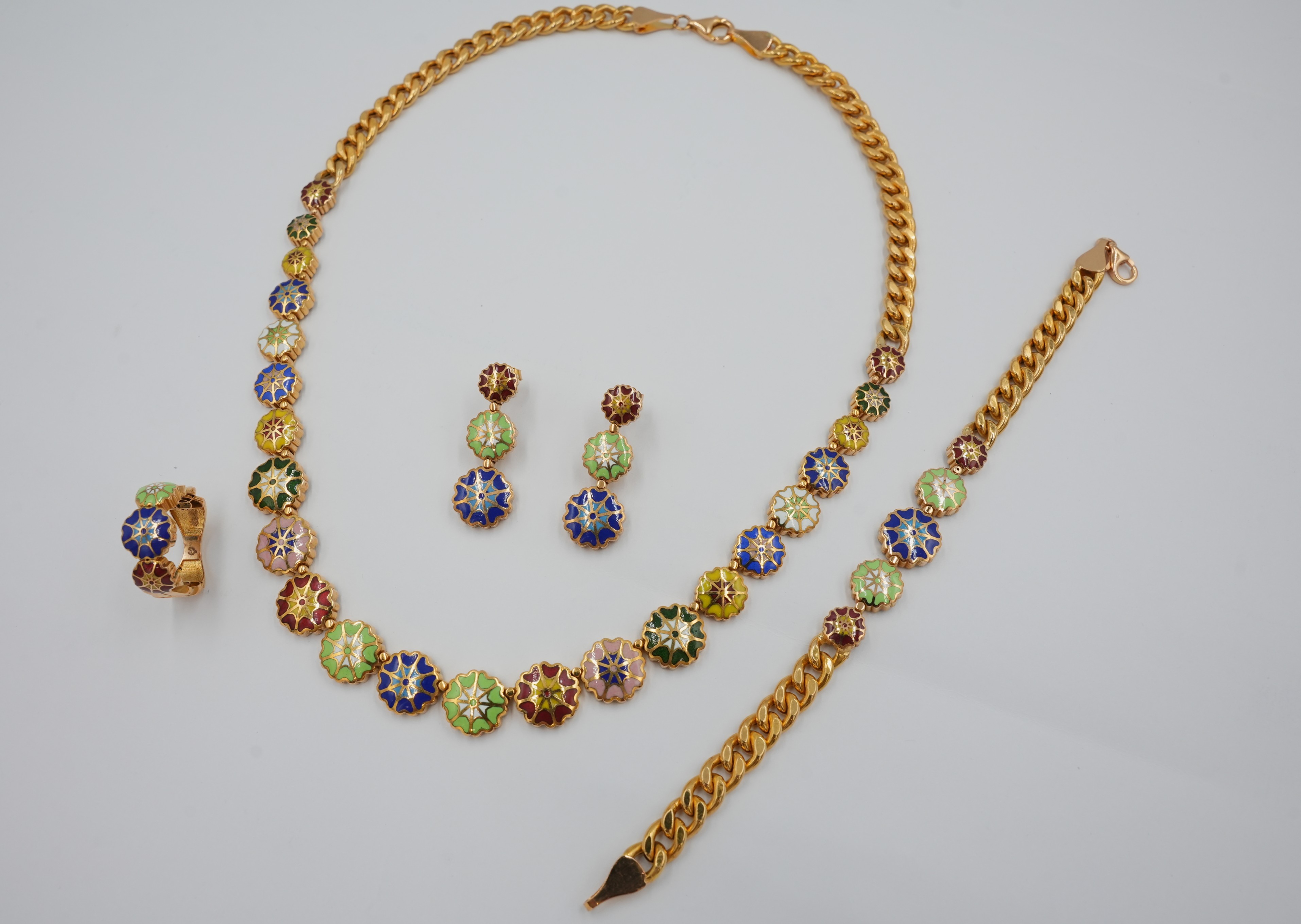 Meena Medallion Set