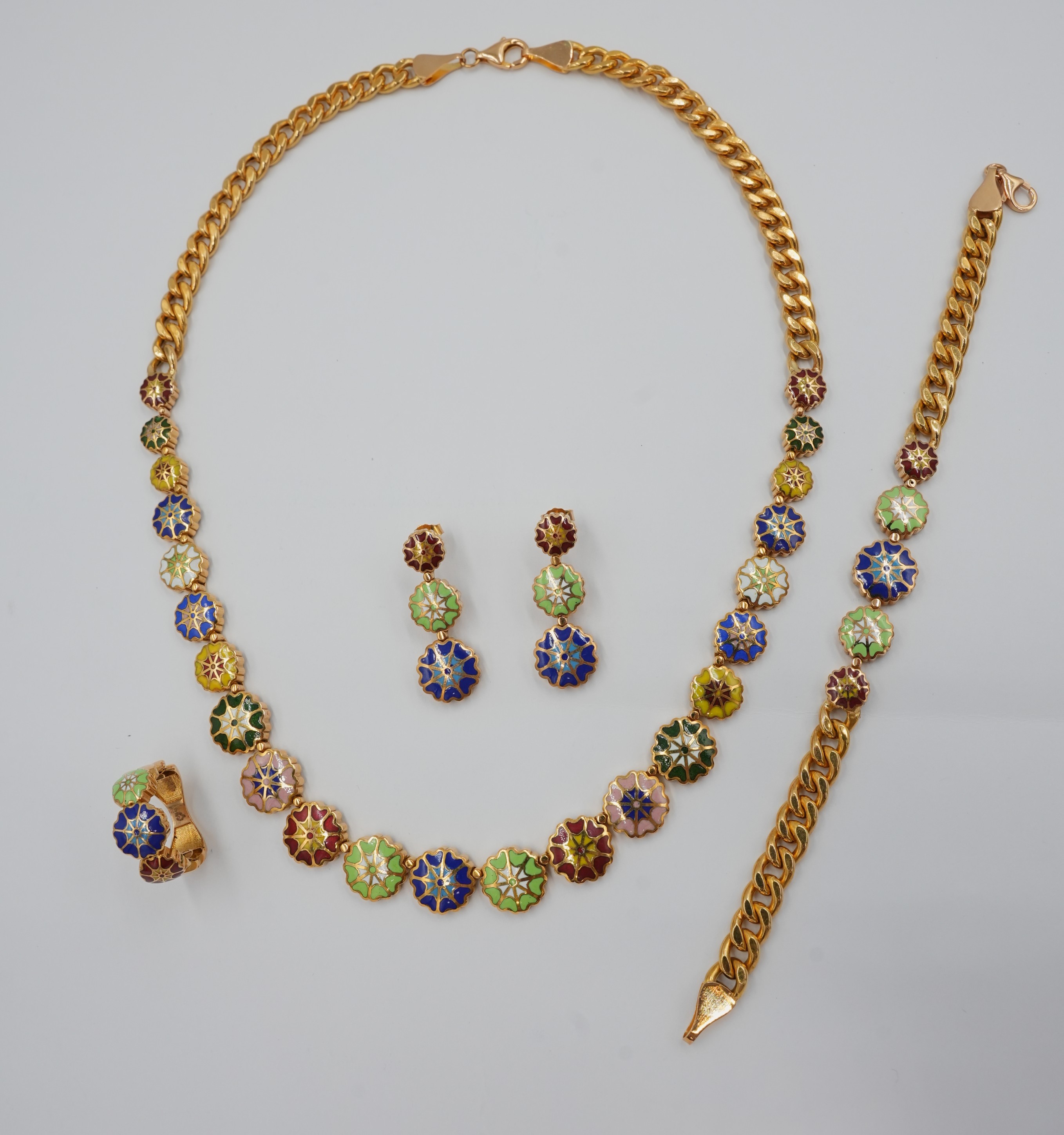 Meena Medallion Set