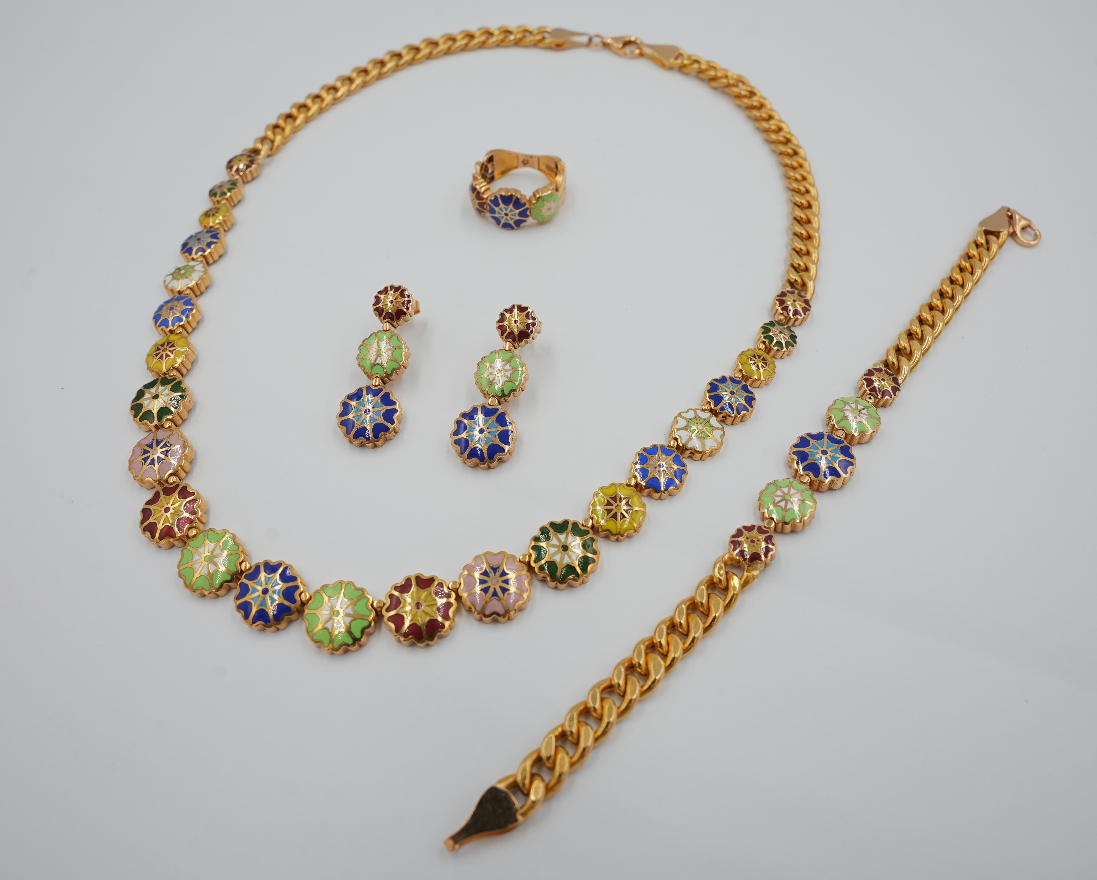 Meena Medallion Set