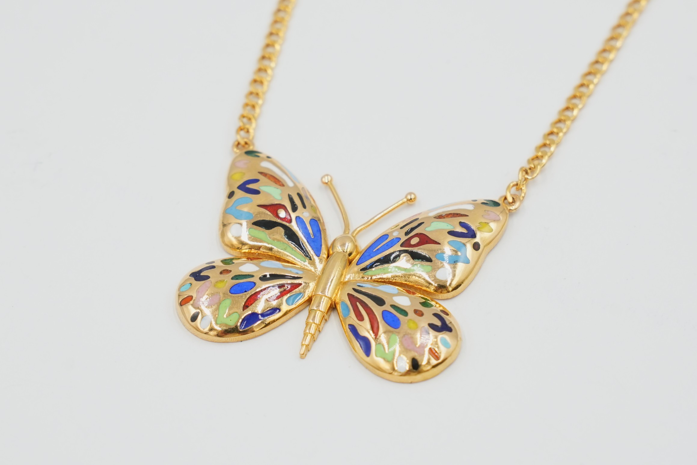 Prism Wings Meena Butterfly Pendant