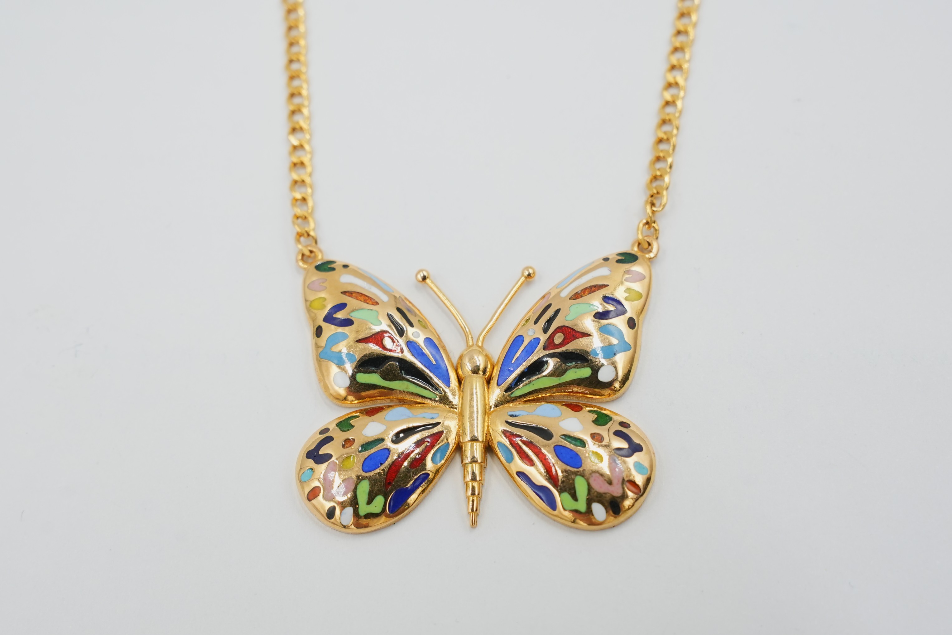 Prism Wings Meena Butterfly Pendant