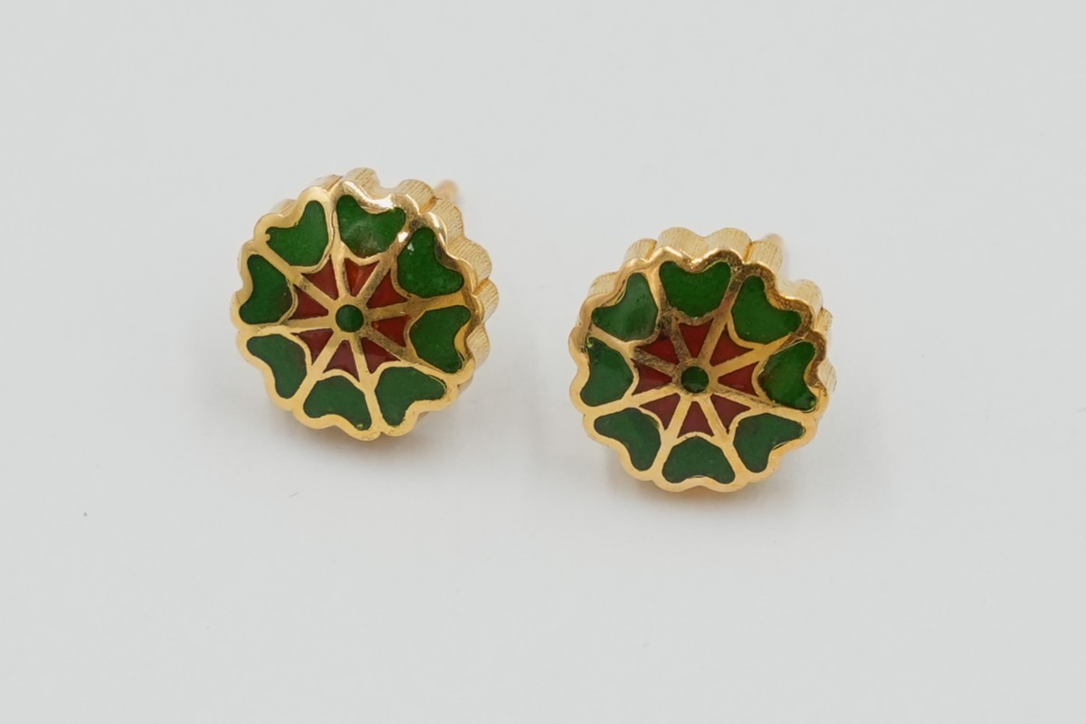Emerald Meadow Meena Stud Earrings