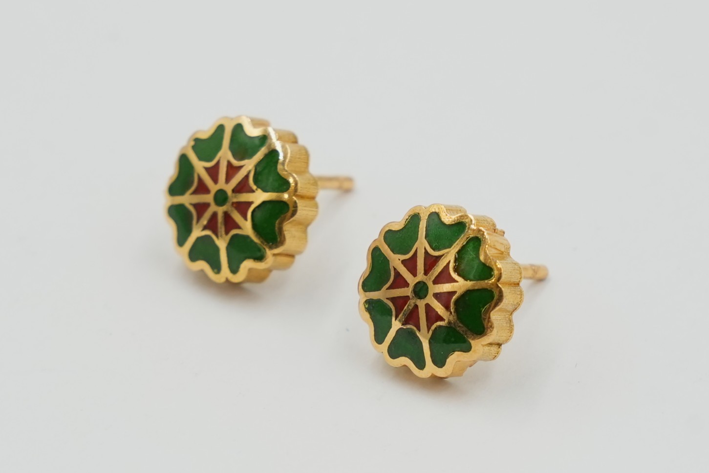 Emerald Meadow Meena Stud Earrings