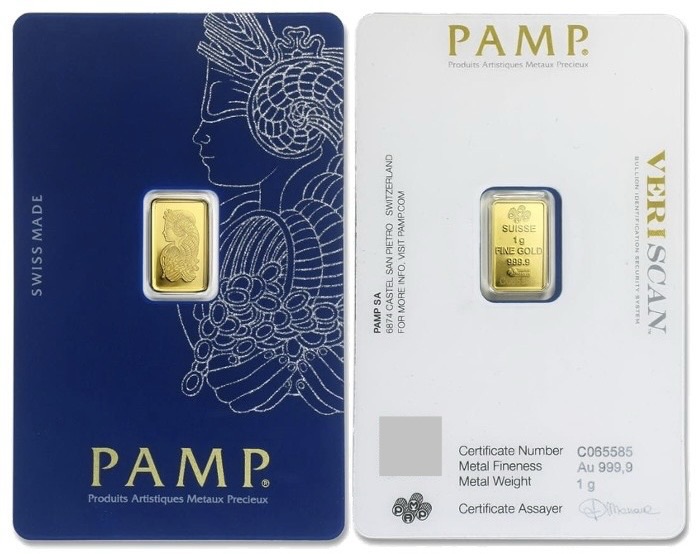 1g Gold Bar 24K