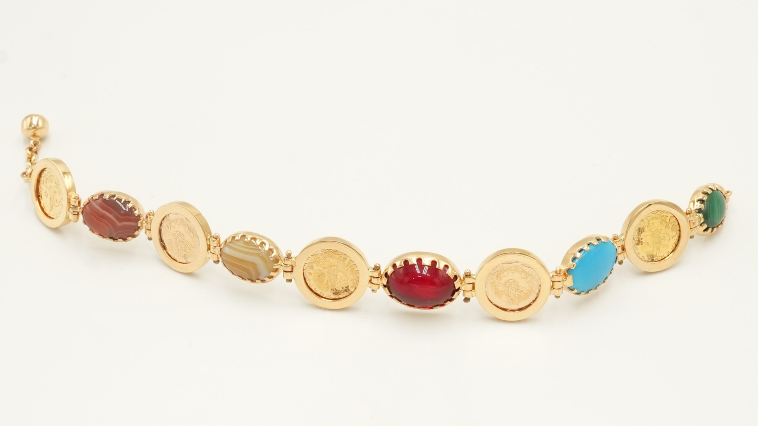 Quarters bracelet with stones 203229