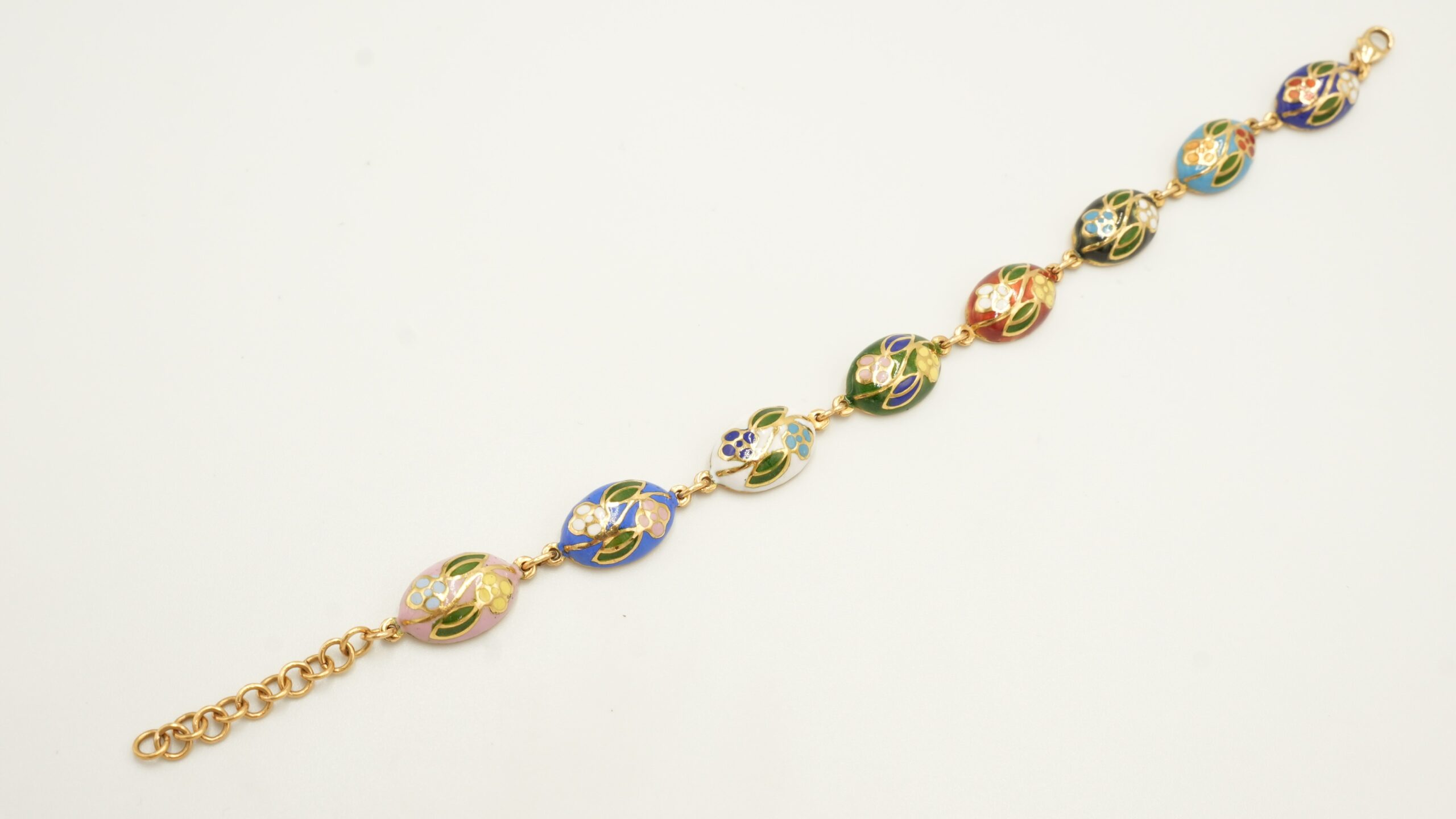 Colorful Enamel 21K Gold Bracelet 203514