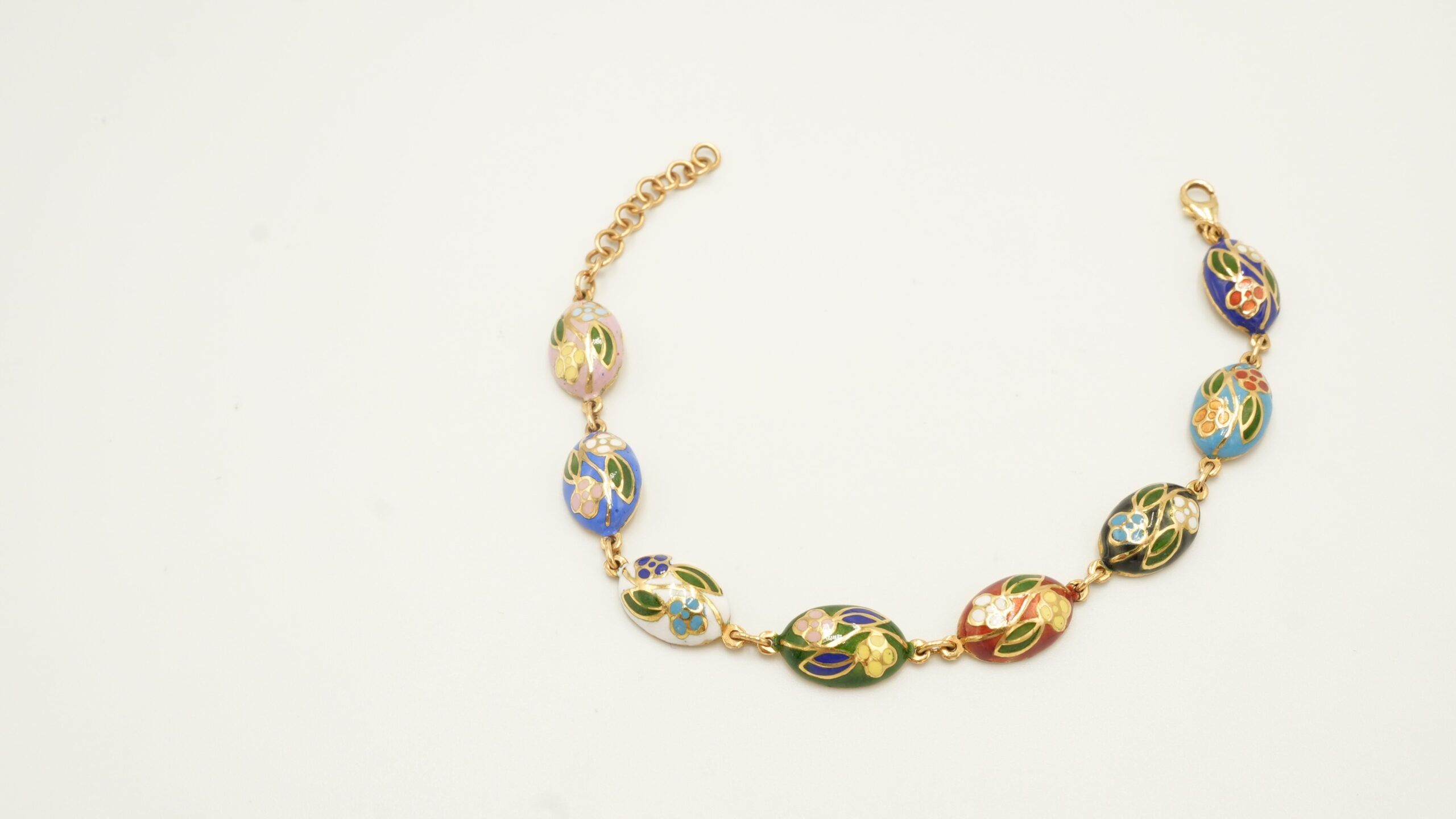 Colorful Enamel 21K Gold Bracelet 203514