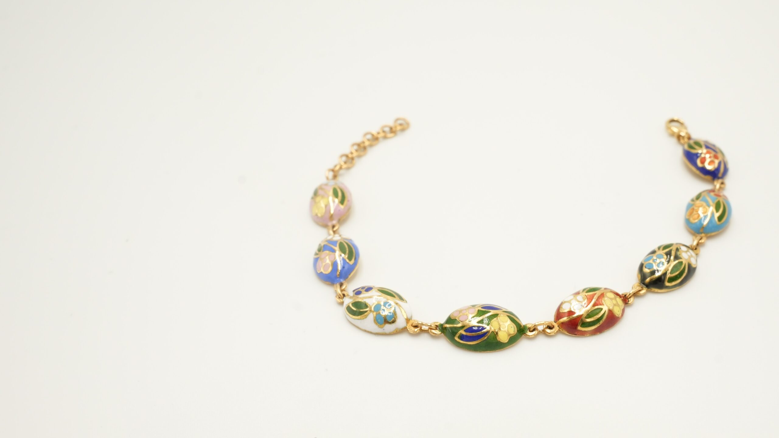 Colorful Enamel 21K Gold Bracelet 203514