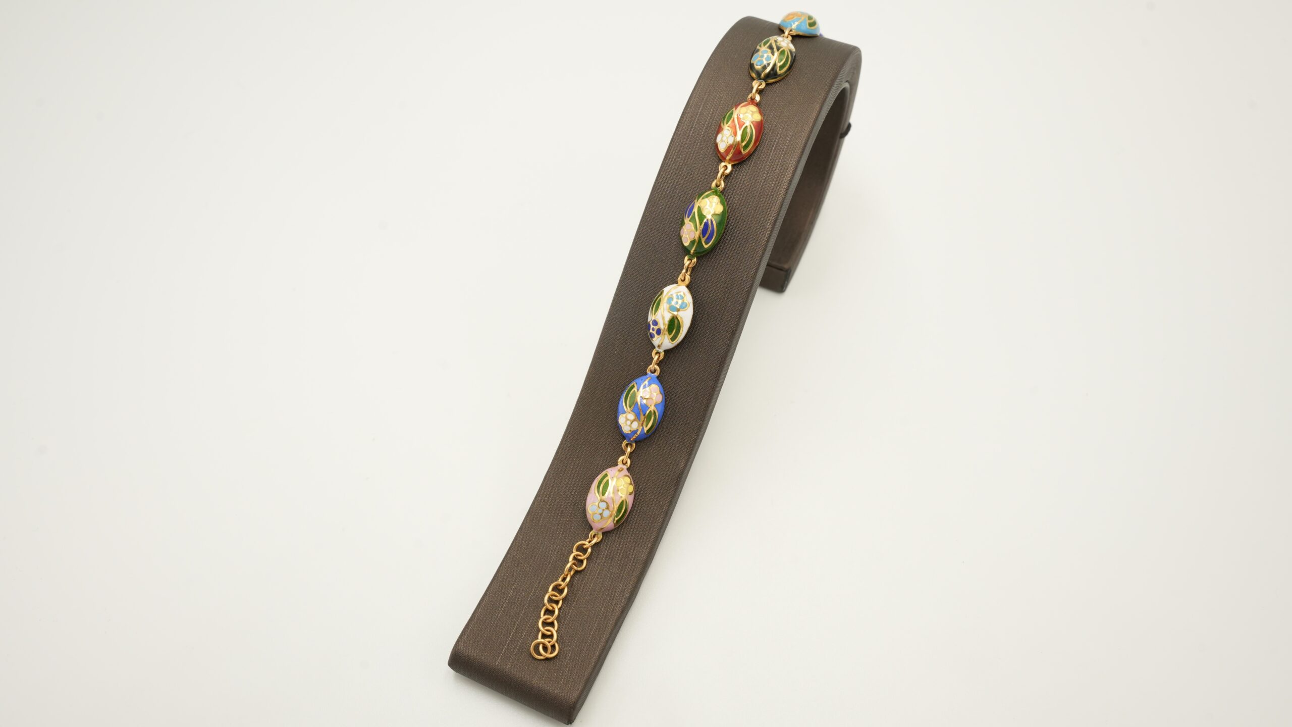 Colorful Enamel 21K Gold Bracelet 203514