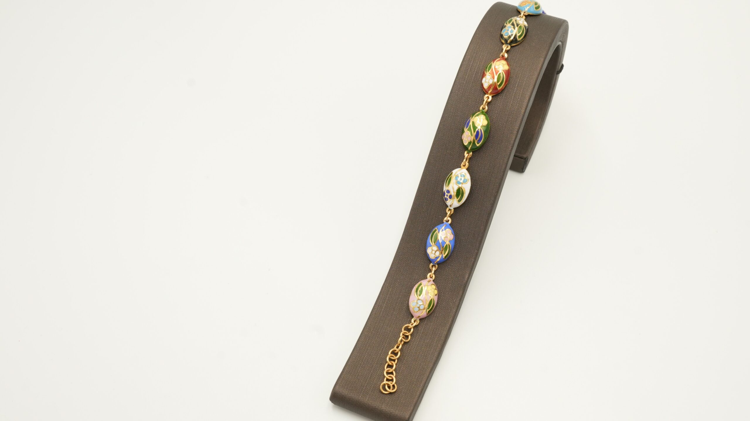Colorful Enamel 21K Gold Bracelet 203514