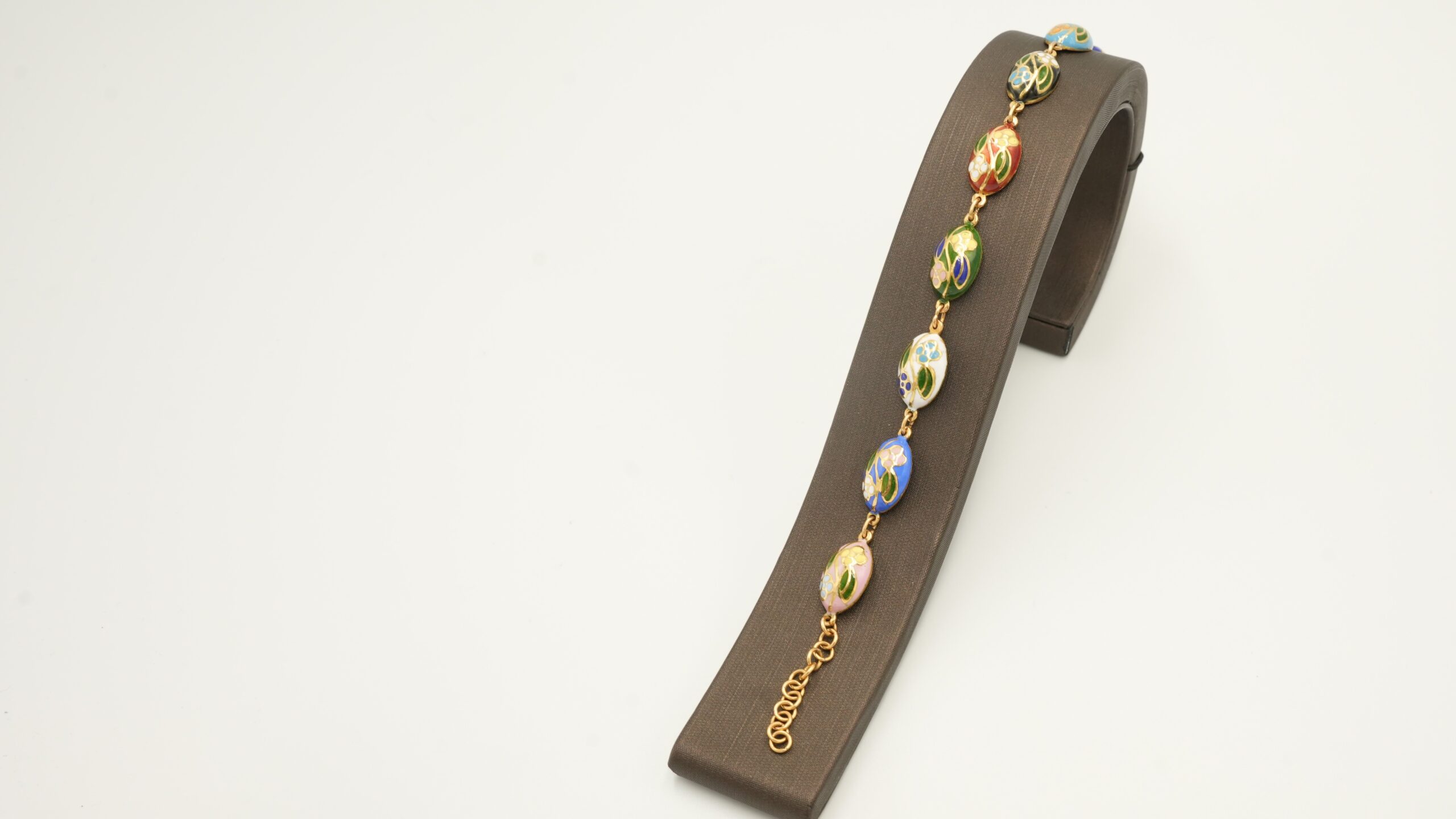 Colorful Enamel 21K Gold Bracelet 203514