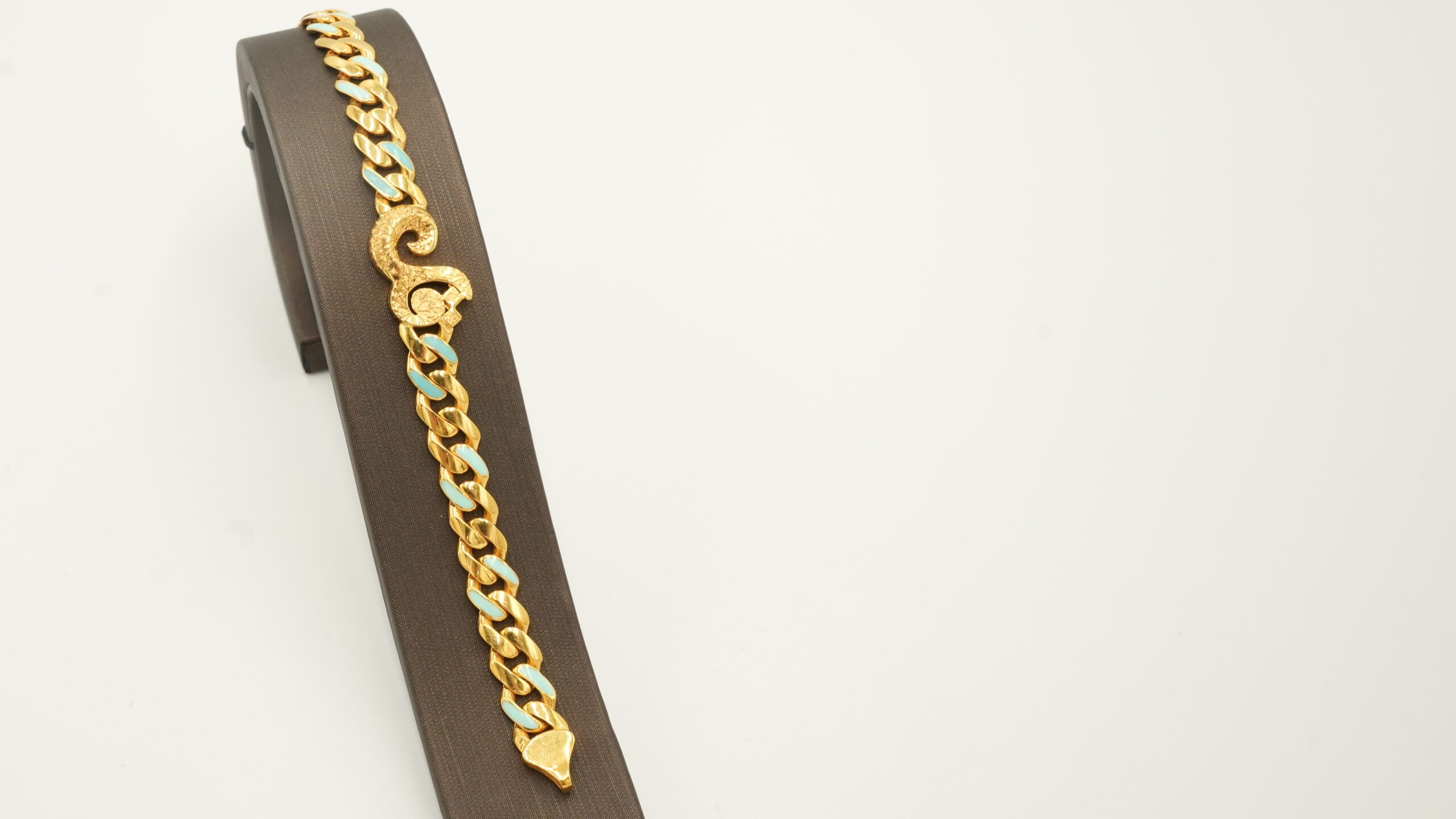  202752 سوار ذهب عيار 21 بتصميم قل