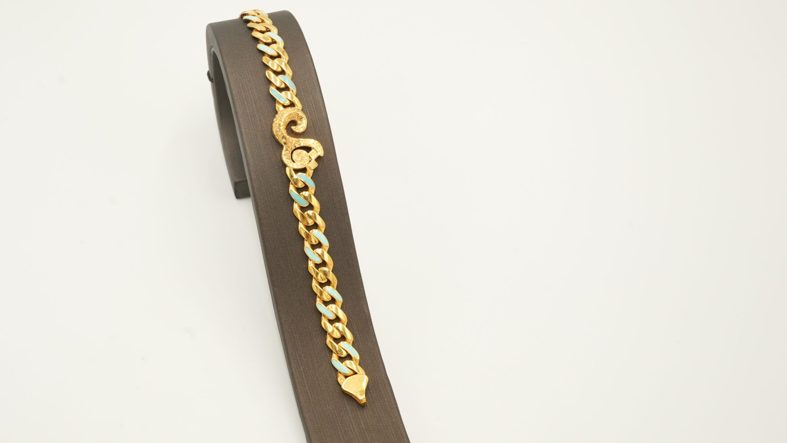  202752 سوار ذهب عيار 21 بتصميم قل