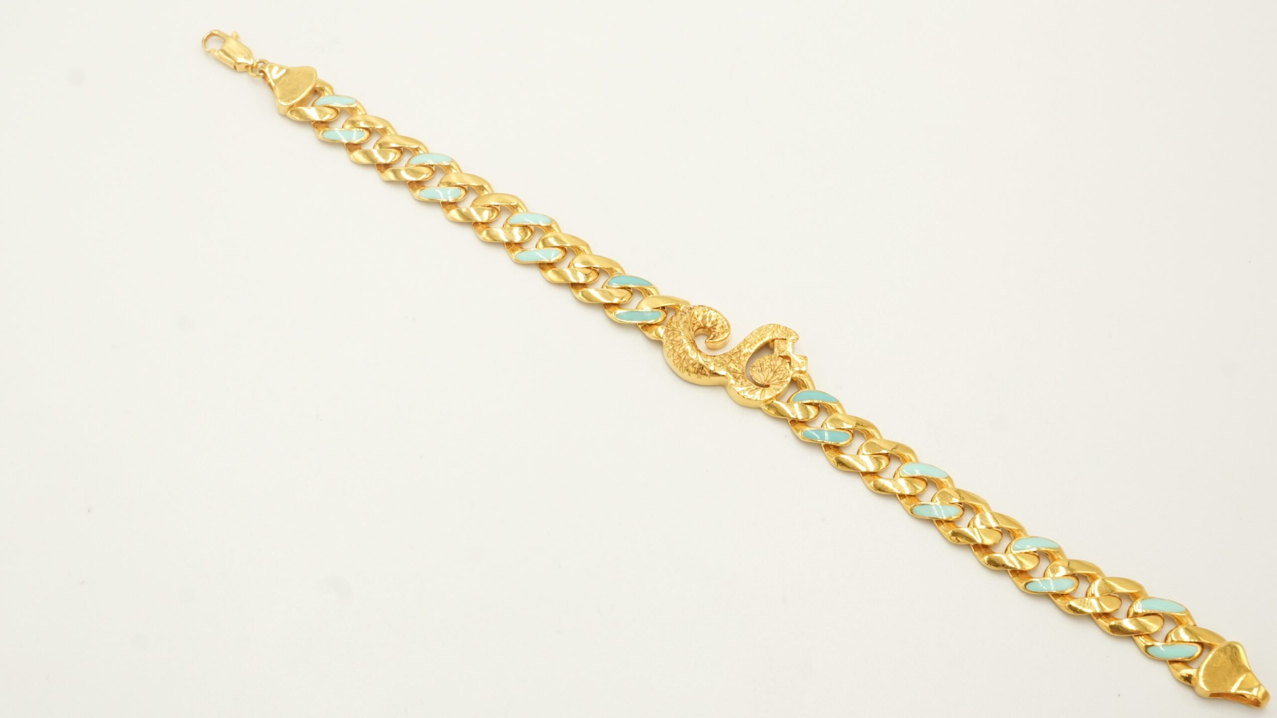  202752 سوار ذهب عيار 21 بتصميم قل