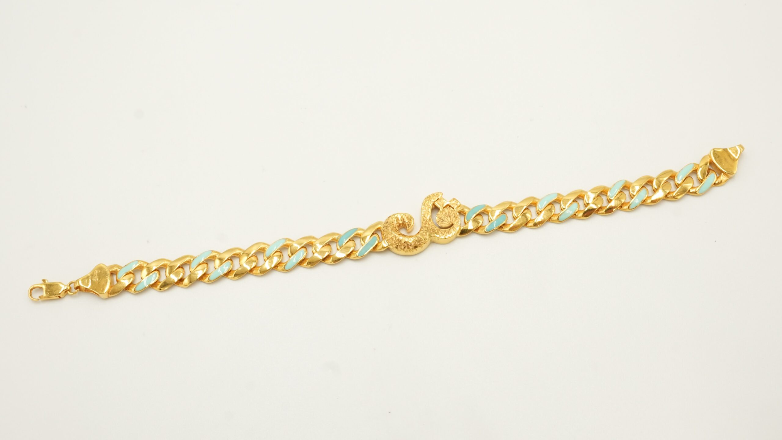  202752 سوار ذهب عيار 21 بتصميم قل