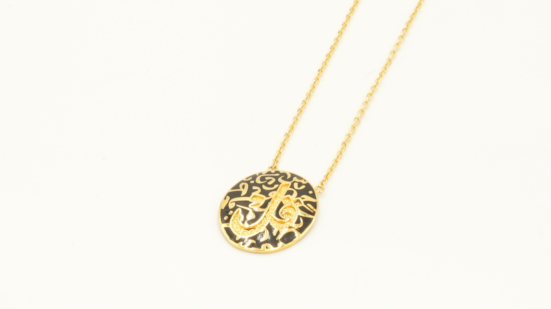 The Enamel Calligraphy Necklace 202595