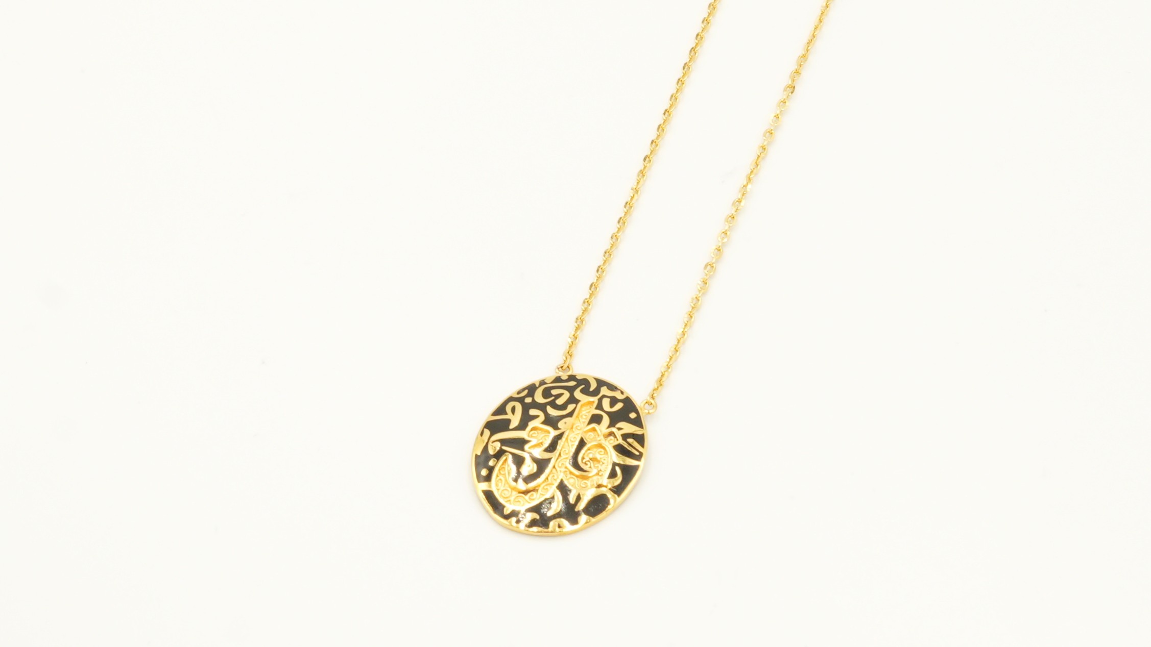 The Enamel Calligraphy Necklace 202595