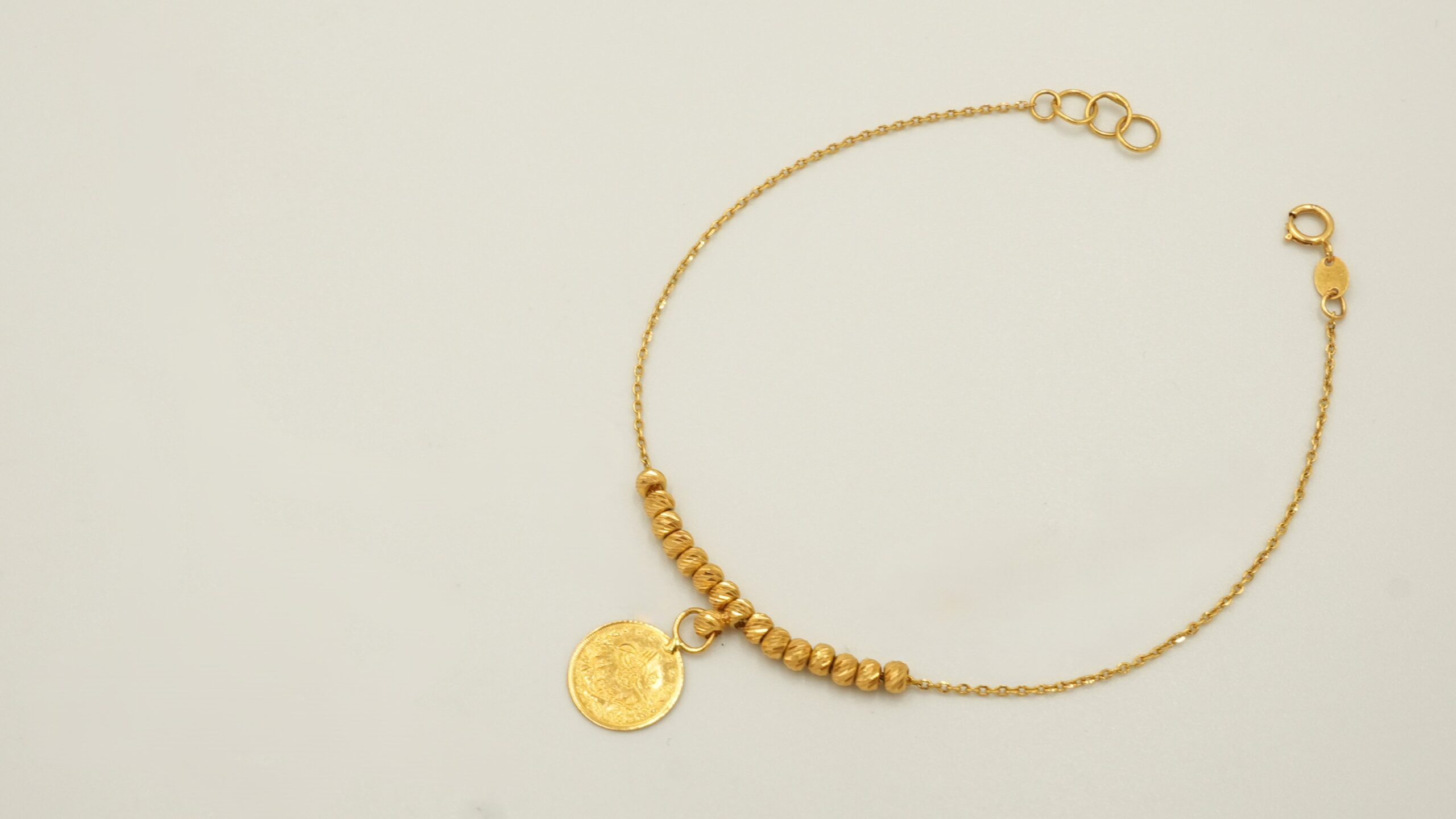 Coin and Bead Bracelet 200723