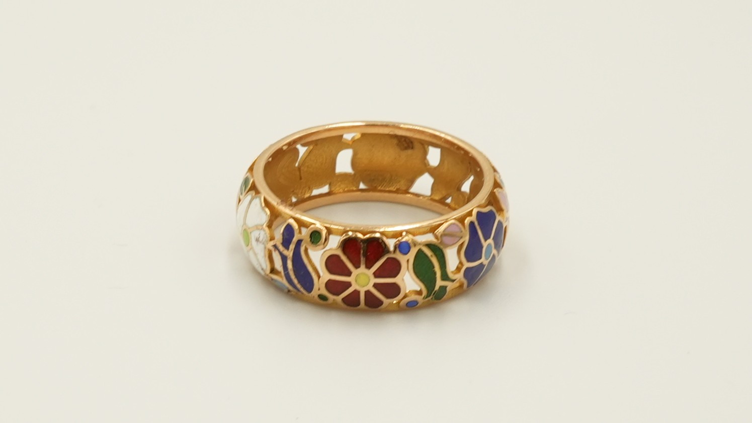 Bohemian Bloom Enamel Ring 204188