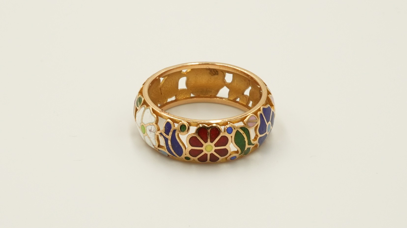 Bohemian Bloom Enamel Ring 204188