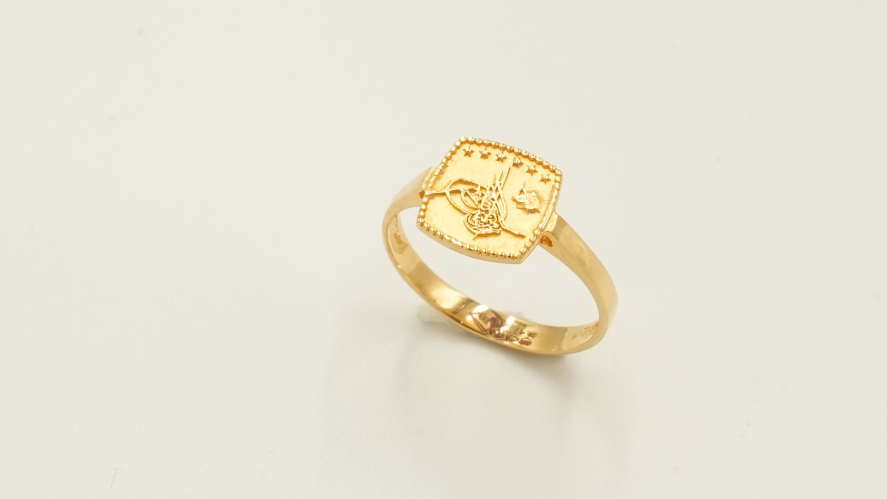 Ottoman Era Signature Gold Ring
