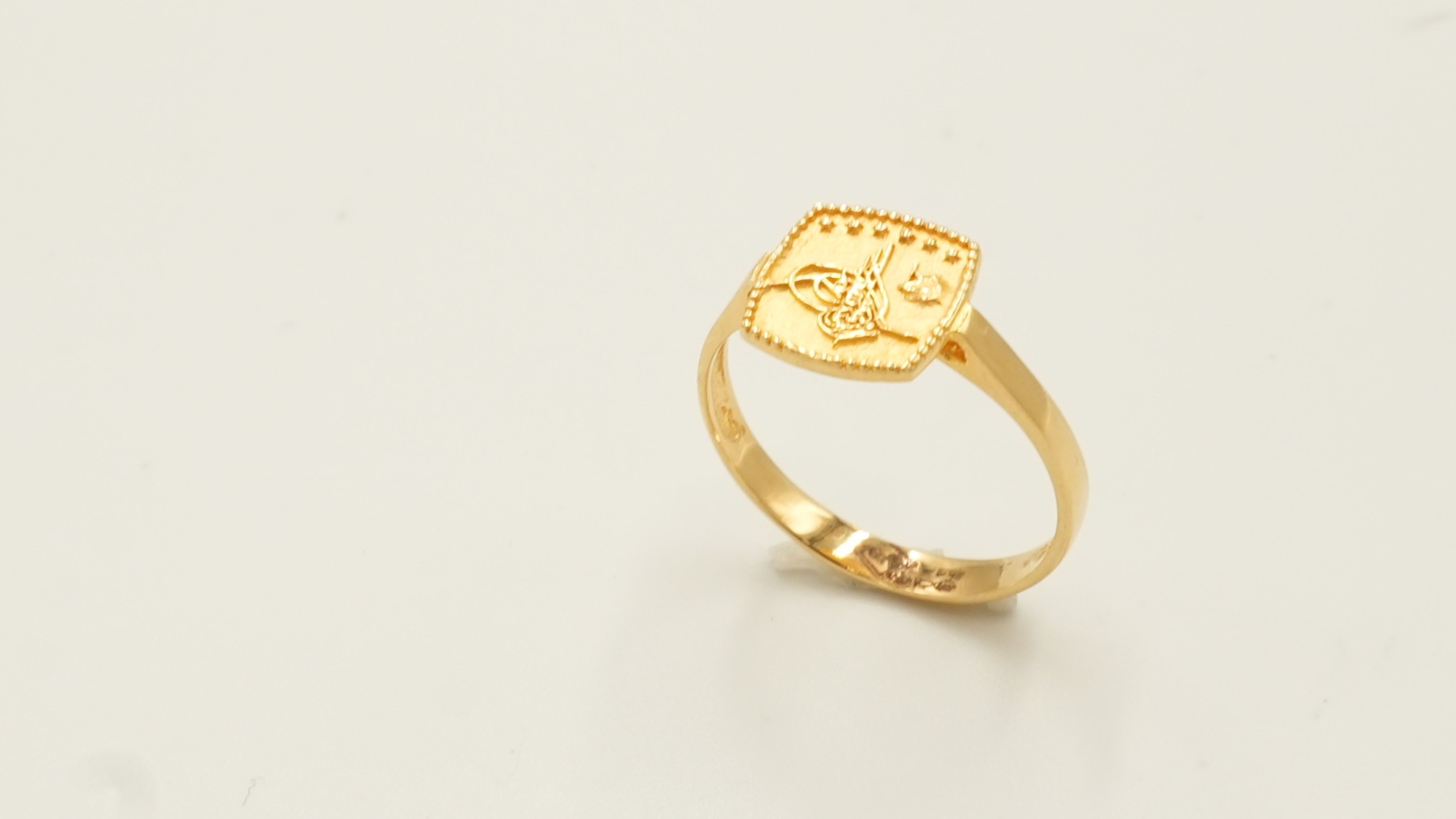 Ottoman Era Signature Gold Ring