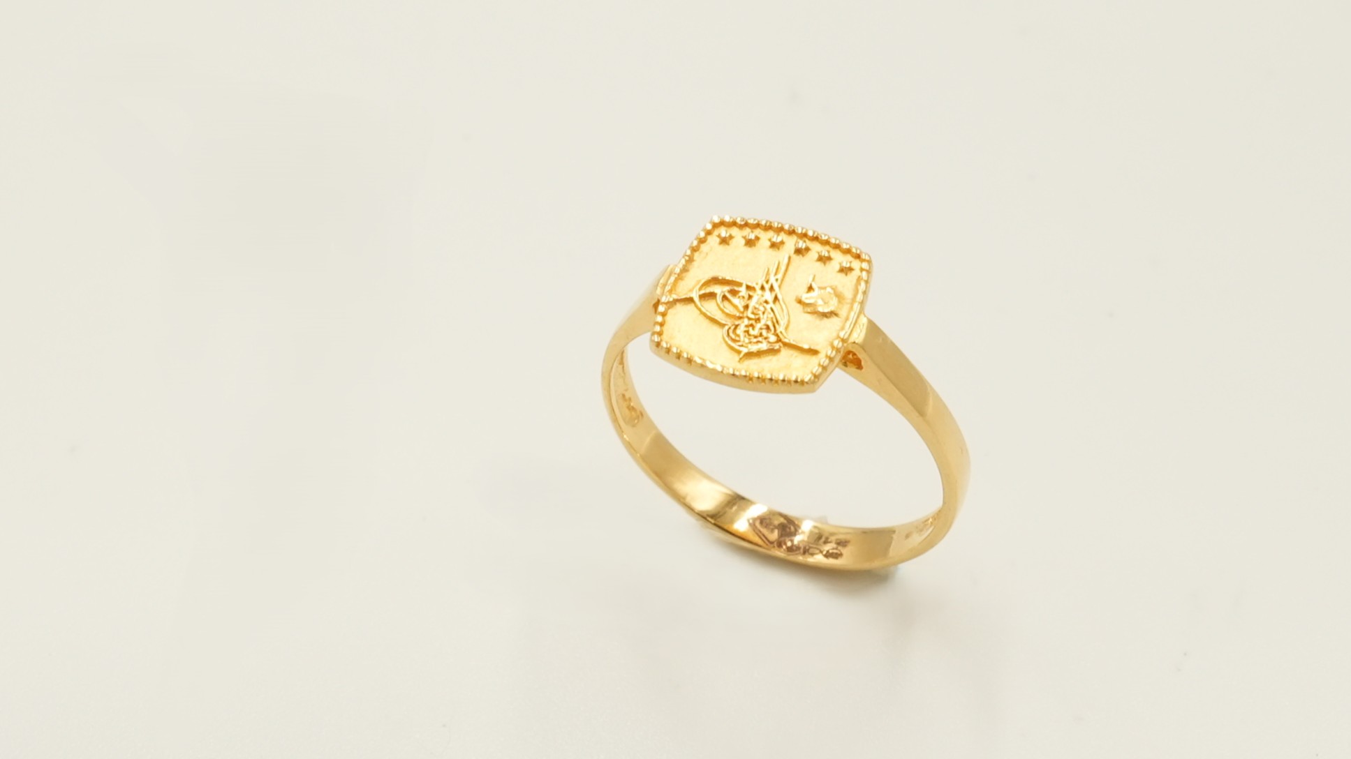 Ottoman Era Signature Gold Ring