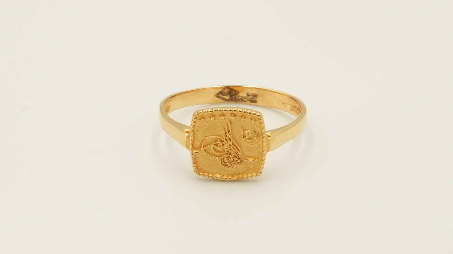 Ottoman Era Signature Gold Ring