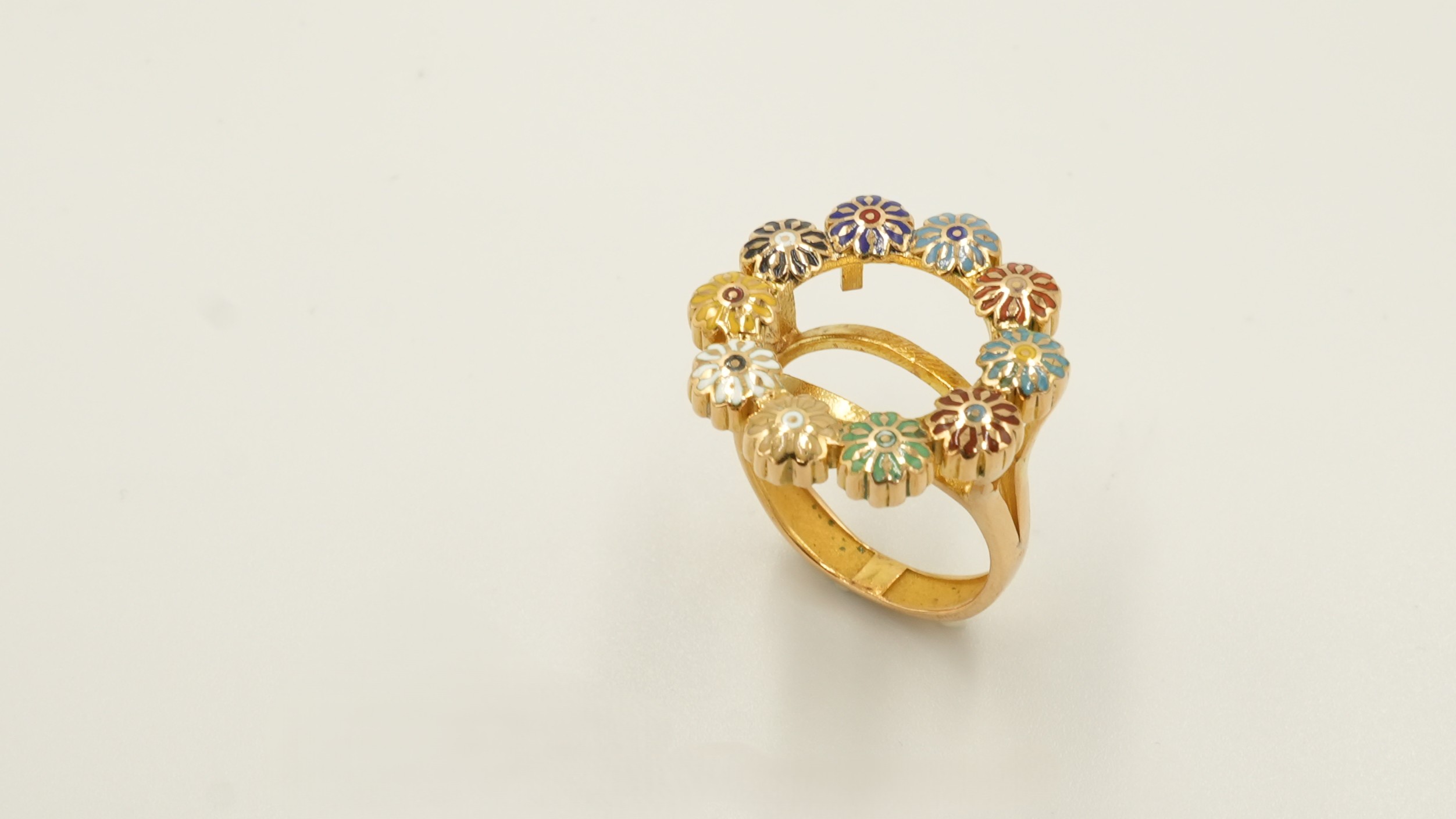 The Anatolian Bloom Quarter Lira Ring 204667