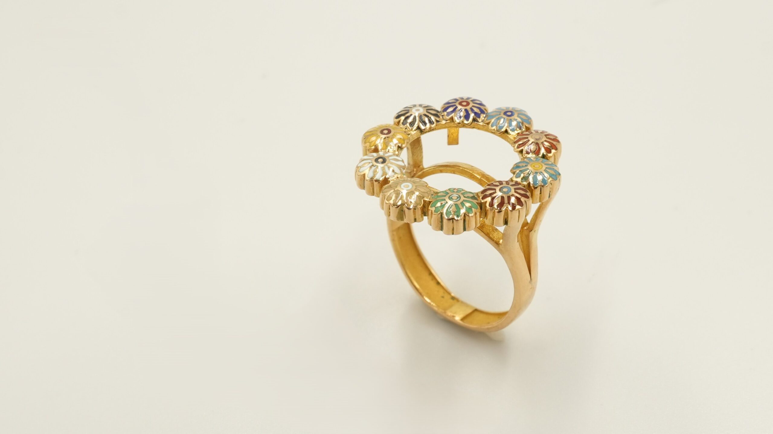 The Anatolian Bloom Quarter Lira Ring 204667